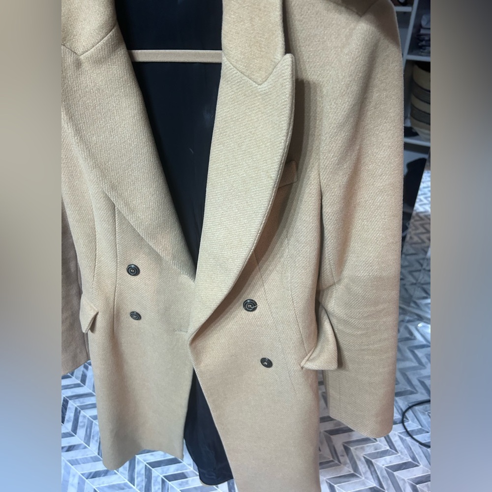 Zara fitted double breasted coat - Picture 2 of 4